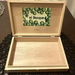 葉巻木箱　el Bosque シガーケース　インテリア小物入れ　空箱　グリーン