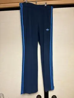 希少 美品 アディダス トラックパンツ ジャージ ネイビー 90s メンズ