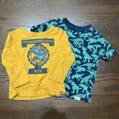 GAP 恐竜シャツ 長袖12-18M/半袖18-24M