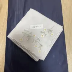 sophisty 花柄刺繍 ハンカチ