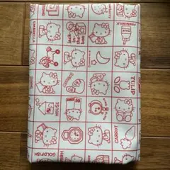 生地 『ハローキティ スクエア オフホワイト 』142cm幅×200cm