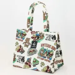 【新品】ヒスミニ HYSTERICMINI スクエア トートバッグ キャンプ 白