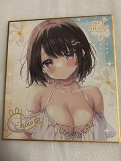 c106 三つ葉ちょこ　メルメリー　色紙　② コミケ　コミックマーケット