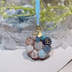 癒しのオルゴナイト❤️ポンデ型ブルーカラー+ホワイトカラー♡