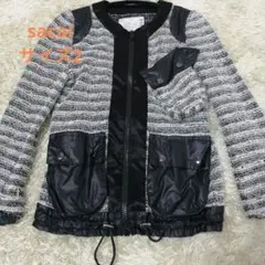 2025年最新】sacai ノーカラージャケットの人気アイテム - メルカリ