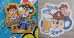 中日ドラゴンズ　カンパイ師匠 シール　2枚セット