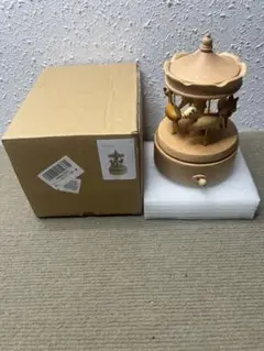 木製 動物オルゴール コンパクト { Music box}