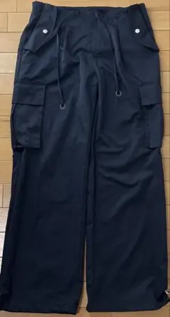 カーゴパンツ　ネイビー　コットン