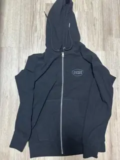 DIESEL ブラック フルジップ パーカー