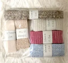 冬用リボン(ツイード風)６本セット