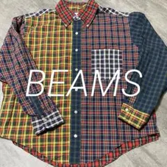 チェック　シャツ M