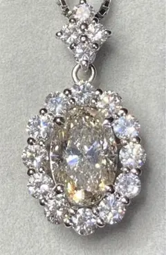 ダイヤモンド ネックレス プラチナ 45cm 鑑定書 計3.209ct