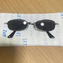 シルバー　オーバル　サングラス　スクエア