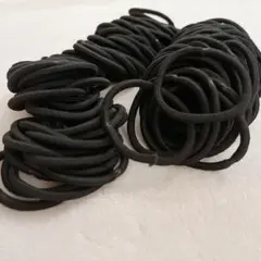 ♪ benrii ヘアゴム 30本セット 黒 4mm×5cm