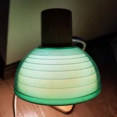 昭和レトロ 緑の電気スタンド　シャープ