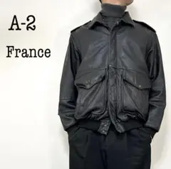 A2 flight leather jkt made in france