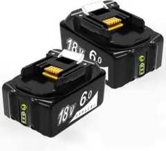 18V バッテリー PSE・CEマーク取得済み 2個セット 6000mAh