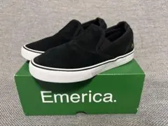 Emerica スケートボードシューズ 黒 スエード　キッズ　19cm