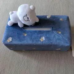クマのぬいぐるみ付き ティッシュボックカバー