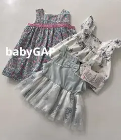 ベビー夏物まとめ売りbabyGAP新品未使用あり花柄チュールワンピース7080