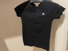 【新品】branshesリブTシャツ 黒 140