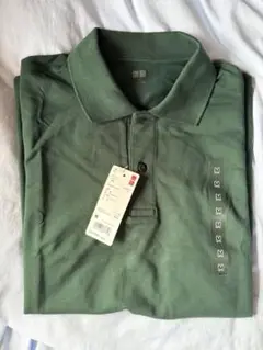 ３枚　UNIQLO ダークグリーン ドライカノコポロシャツ M