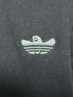 adidas シンプル黒Tシャツ 100%コットン