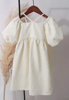 アプレレクール WEB限定フラワージャガード2WAYワンピース 90cm