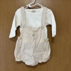 petitmain プティマイン 70cm オーバーオール ロンパース