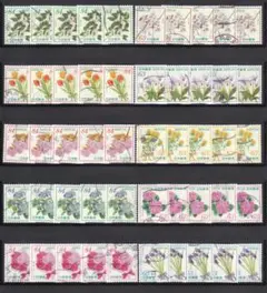 129【使用済】おもてなしの花第13集・10種5組50枚