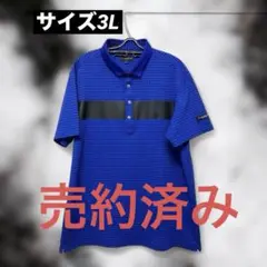 St ANDREWS✨セントアンドリュース◻︎半袖ポロシャツ ◻︎青◻︎黒◻︎3Ｌ