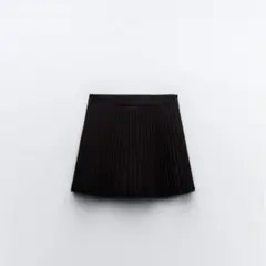 ZARA ボックスプリーツスカート ミニスコート