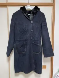 ARMANI JEANS アルマーニ ジーンズ ムートン 総裏ミンクコート