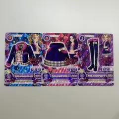 アイカツ カード 大地のの 白華リサ バイオレットセットアップ コーデ