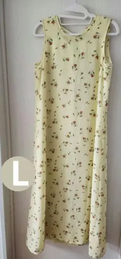 ロートレアモン　花柄　ワンピース　マキシ丈 L