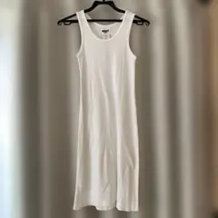 DKNY ホワイト ノースリーブワンピース