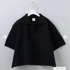 roku 6 ミラノリブ　スキッパー ニット