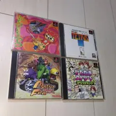 PS1 ４本セット　レトロゲーム　マニア　動作品　プレステ