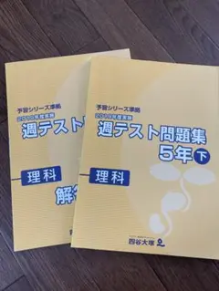 四谷大塚　週テスト問題集 5年 下 理科　2019
