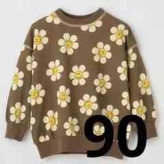 バースデイ wigglewiggle 花柄 長袖 プルオーバー 90