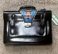 未使用保管品 学生鞄 スクールバッグ 昭和 レトロ 牛革 レザー