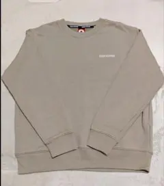 【USED】CONVERSE クルーネック トレーナー　ベージュLサイズ