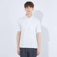 【美品】SUIT SELECT ホワイト ポロシャツ Mサイズ