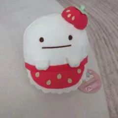 すみっコぐらし おばけ　いちごのぬいぐるみ