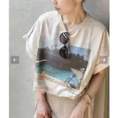 Plage JANE SMITH プラージュ ジェーンスミスPHOTO Tシャツ