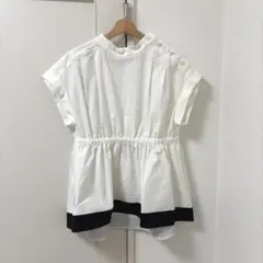 【完売美品】ルフィル le phil SOLOTEX ブロードフレアー裾ブラウス