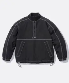シュプリームxナイキ　Ripstop pullover BLACK M
