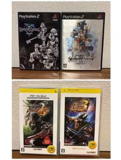 【まとめ売り】キングダムハーツⅠ&Ⅱ モンスターハンター 2G & 3rd