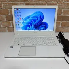 Gatewayノート PC ホワイト　SSD メモリ8GB オフィス2024年