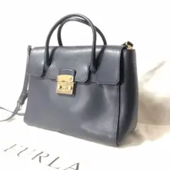FURLA フルラ メトロポリス ハンドバッグ 2wayゴールド金具 サッチェル